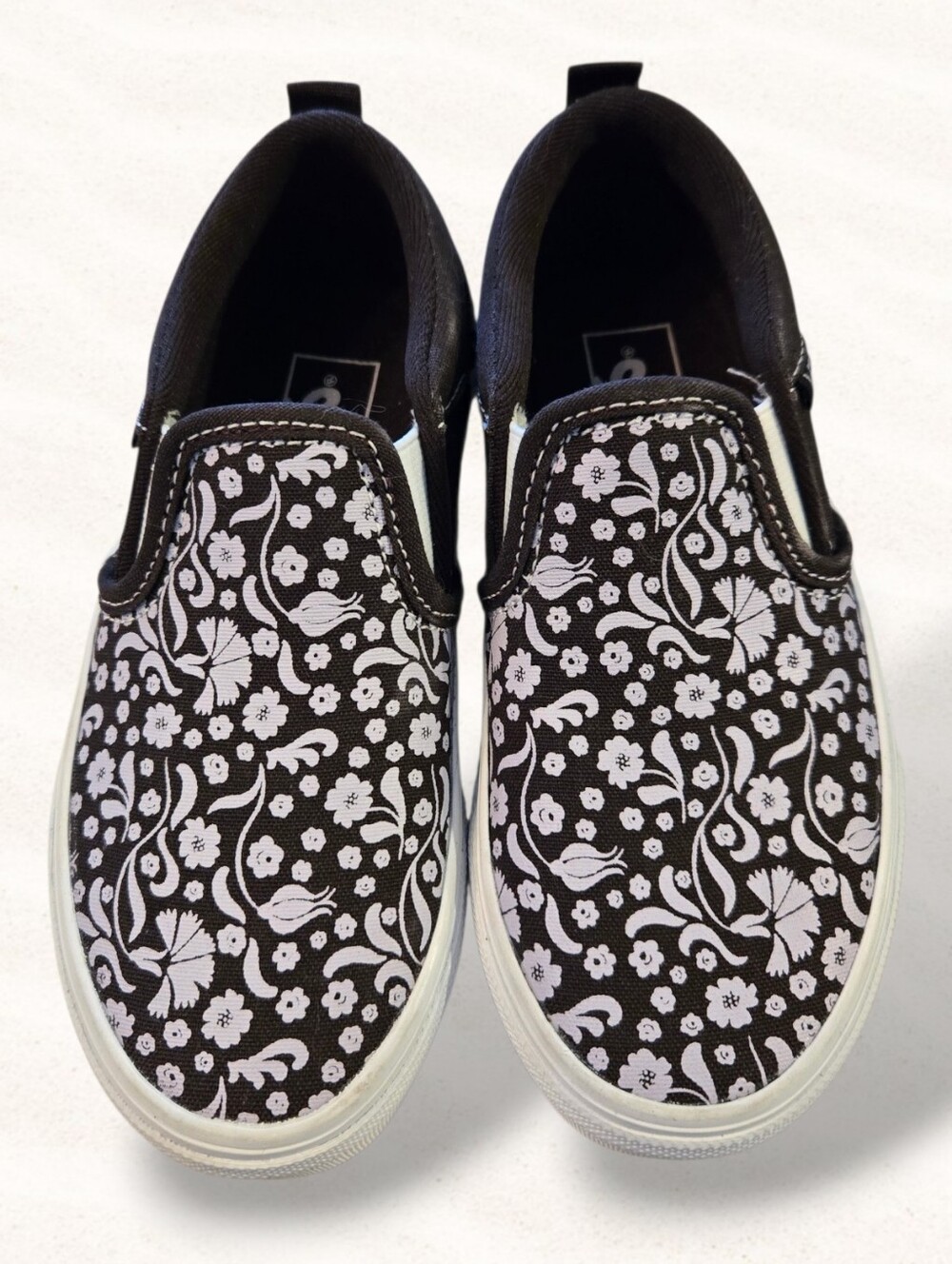 Vans Classic Slip-On Floral Shoes Girls Sz 12 NWOT Rare Brown/purple